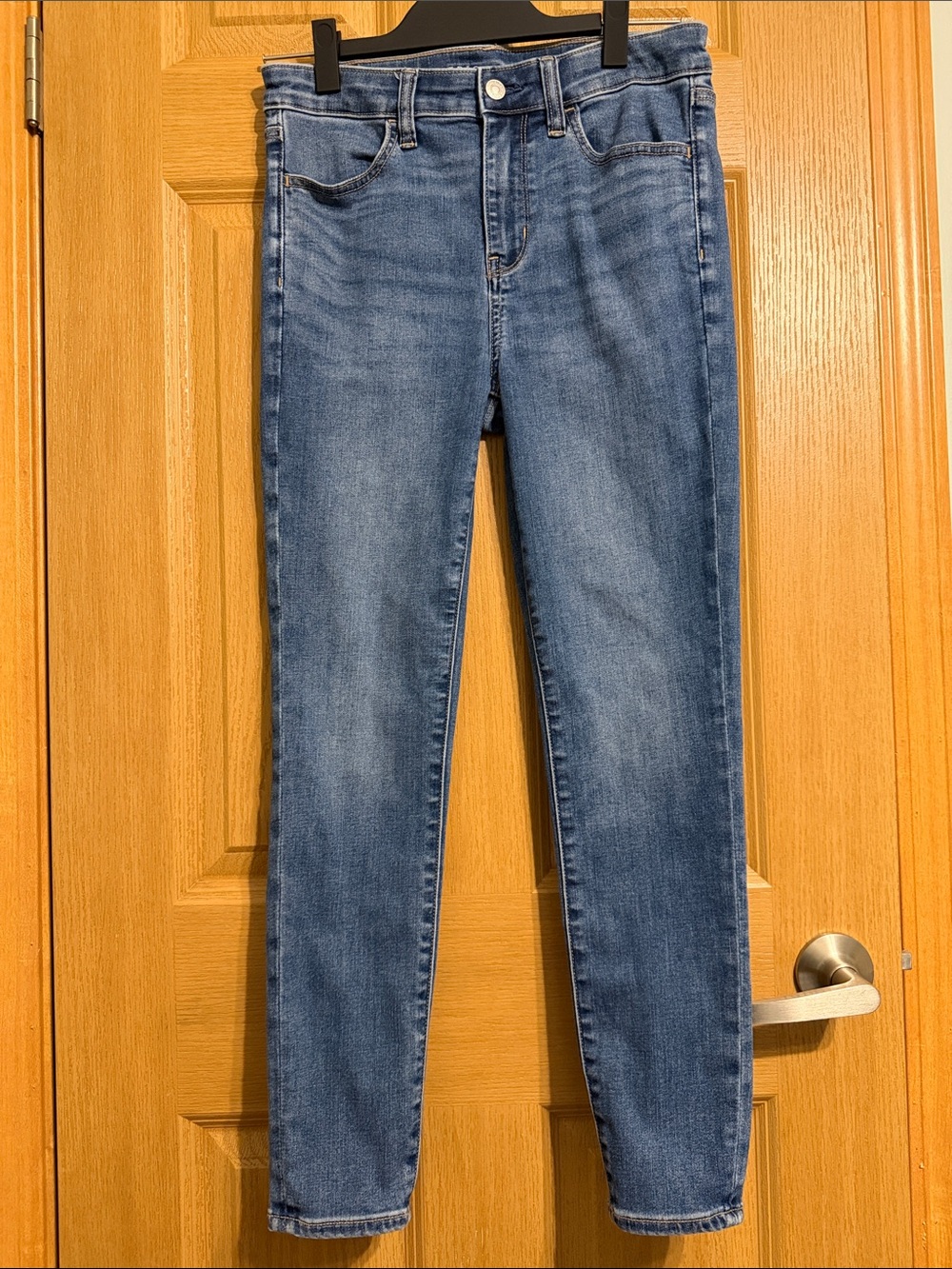 American Eagle Outfitters Blue Skinny Jeans Size 8 SHORT